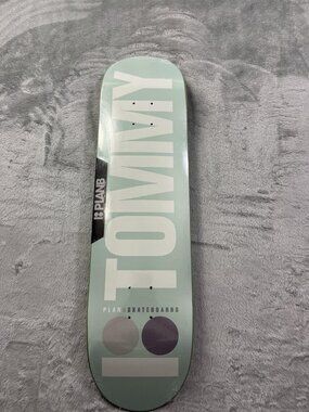 New Plan B OG Tommy Fynn Skateboard Deck 8.25 Mint Green Logo Art Graphic